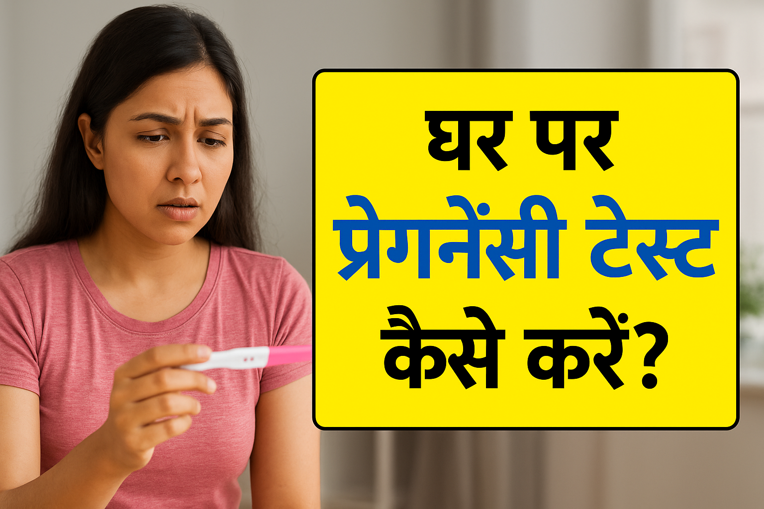 घर पर प्रेगनेंसी टेस्ट कैसे करें? आसान घरेलू उपाय और ज़रूरी जानकारी (ghar par pregnancy test kaise kare)